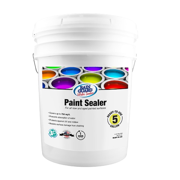 Rainguard Brands 5 Gal. Paint Sealer, SemiSatin, Clear SP9005 Zoro